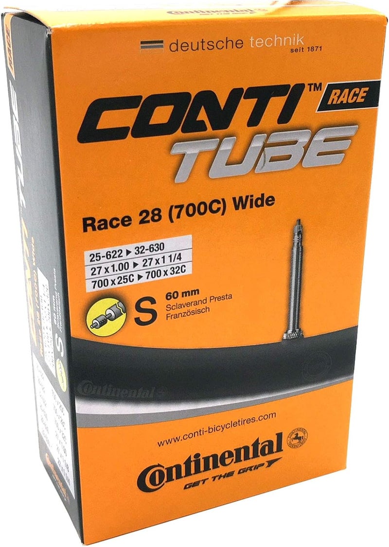 CONTINENTAL Matte anti slip finish Continental Race 28 700 x 25-32c Bike Inner Tubes with Presta 60mm Valve (Set of 3),Black Multi option design - Image 2