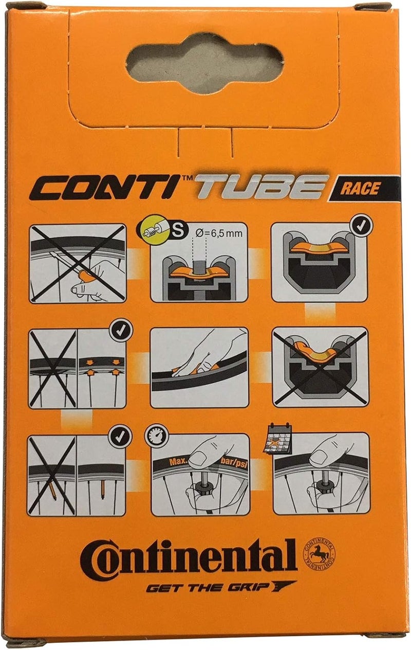 CONTINENTAL Matte anti slip finish Continental Race 28 700 x 25-32c Bike Inner Tubes with Presta 60mm Valve (Set of 3),Black Multi option design - Image 4
