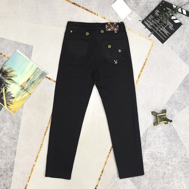 Unisex Classic Denim Jeans Loose Fit Daily Outdoor Wear - Image 2