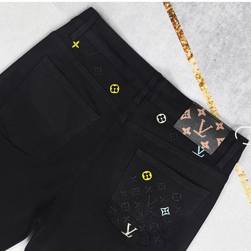 Unisex Classic Denim Jeans Loose Fit Daily Outdoor Wear - Image 3