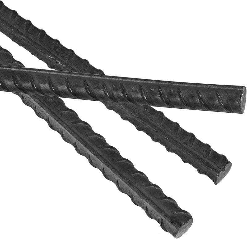 SHEUTSAN 20 PCS 12 Inch Rebar Stakes 38 Thick Heavy Duty Steel Rebar Ground Anchor Stakes Straight Metal Stakes for Camping Tent Concrete Forming Plant Stakes Black - Image 3