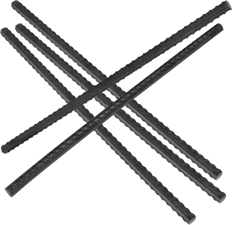 SHEUTSAN 20 PCS 12 Inch Rebar Stakes 38 Thick Heavy Duty Steel Rebar Ground Anchor Stakes Straight Metal Stakes for Camping Tent Concrete Forming Plant Stakes Black - Image 4