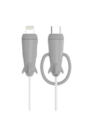 2-in-1 Silicone Cable Protector and Organizing Strap[Small head + small head strap] Gray [Small head + small head strap] Gray - pzsku/Z6D211BA4169FB4709F79Z/45/1746227729/449a6d1d-e4fc-4030-b54b-fd6cbd0a2189