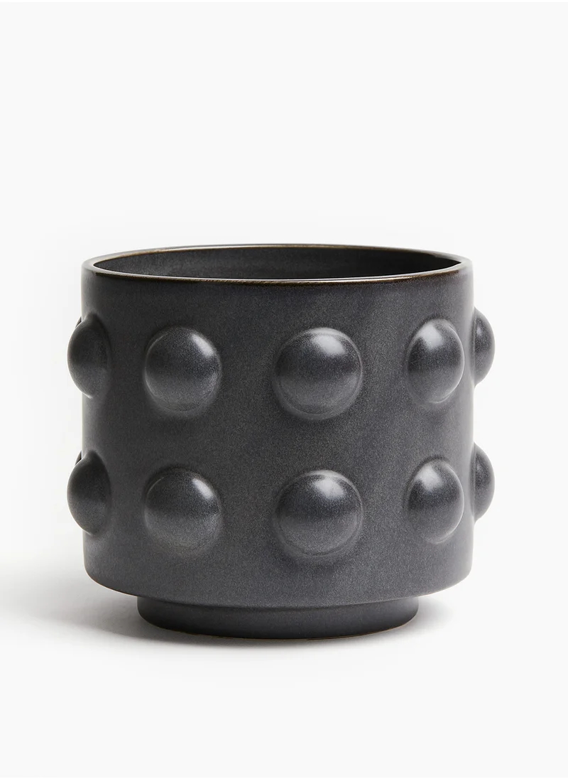 H&M Reactive-Glaze Stoneware Plant Pot