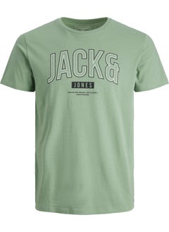 Jack Jones Thomas Tee Ss Crew Neck Fst Men's Green Tshirt 12219812-21 