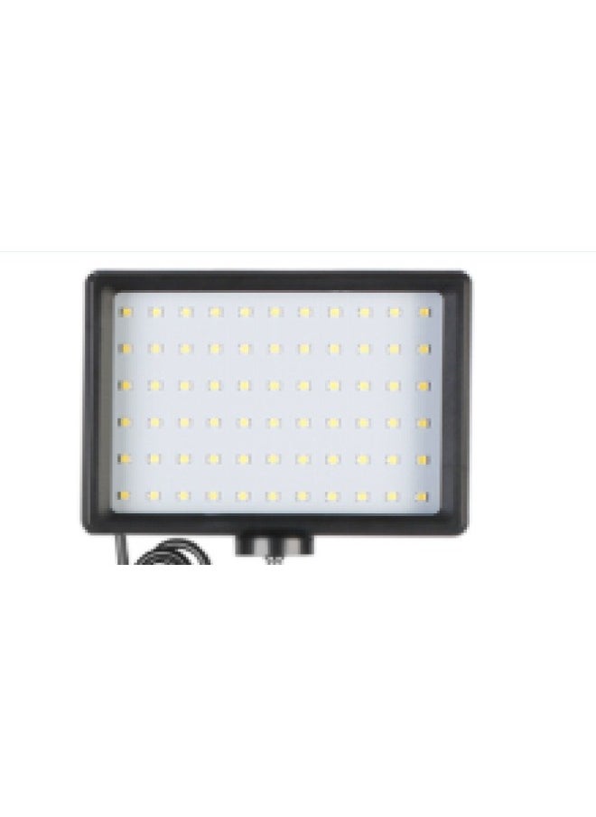 General - Spot LED Live Flat Panel Light Double Color Temperature With 4 Color Film Shaking Sound Live Food Photography Video Fill Light-Light Source Color:Single Lamp - Image 1