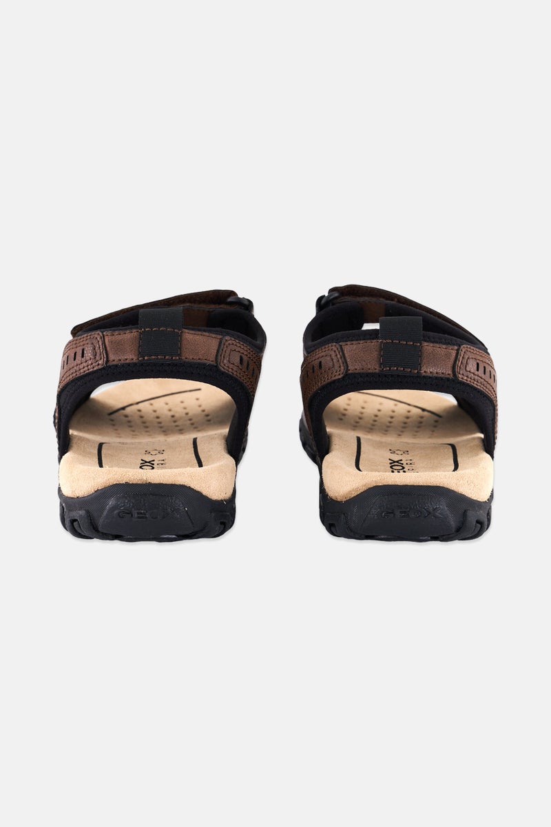 GEOX Men U S,Strada A Velcro Closure Sandal, Brown - Image 4