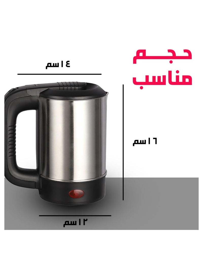 White Life White Life 500W Electric Kettle, 1.5L Stainless Steel, Premium Design, Rapid Boiling, Auto Shut-Off Mode, Thermally Insulated Handle, Boil-Dry Protection - Silver  - Image 4