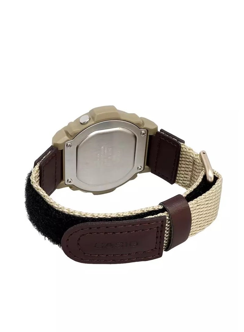 CASIO Men's Digital Watch brown Cloth Strap W-219HB-5AVDF - Image 3