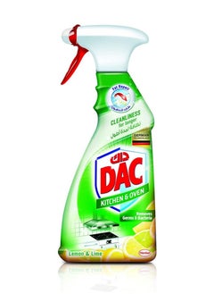 Dac Kitchen Cleaner Trigger Spray - Lemon And Lime (500 ml), Kitchen Cleaner For Germs And Bacteria Removal, Fat Repel Technology And Long-Lasting Cleanliness