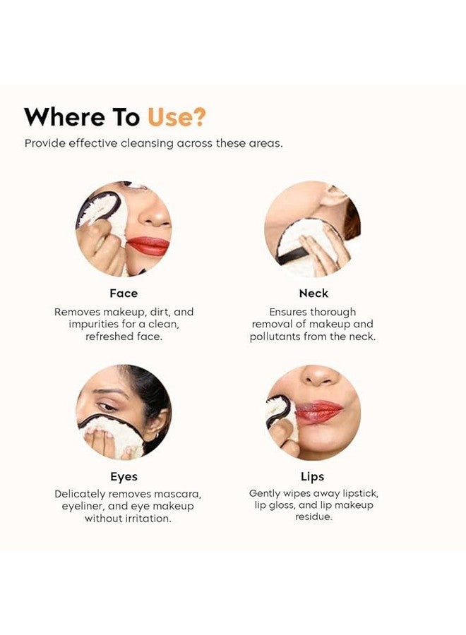 Reusable Makeup Remover Pads, Face and Eye Makeup Cleansing, Suitable for All Skin Types, 2 Pack - Image 4