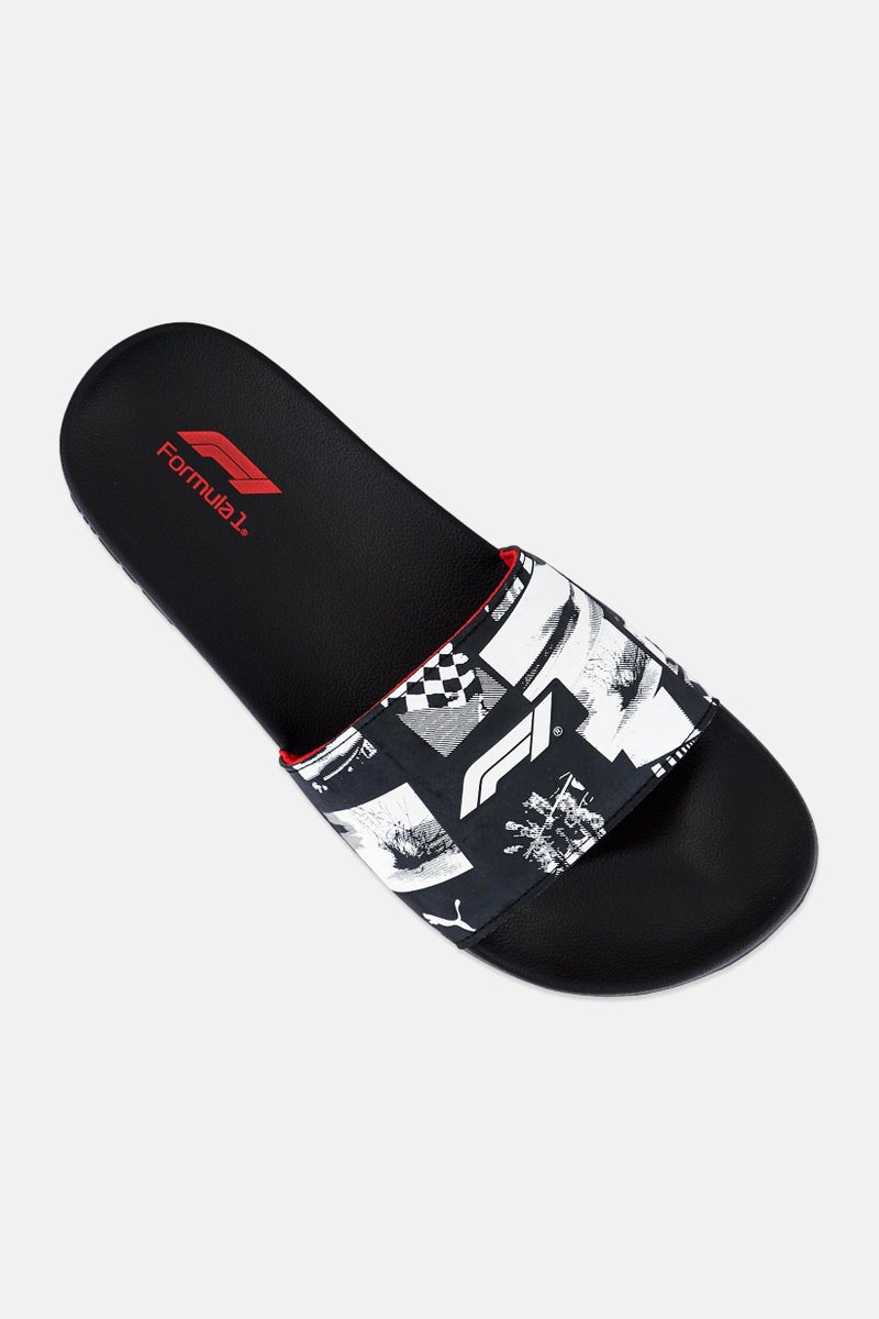 Puma x Formula 1 Men Allover Print Slides, Multicolor - Image 4