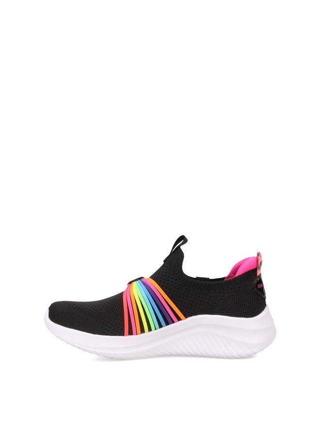 SKECHERS حذاء رياضي للبنات من كيدز جيرلز الترا فليكس 3.0 - بقع رائعة، أسود/متعدد، 3 أطفال صغار - Image 5