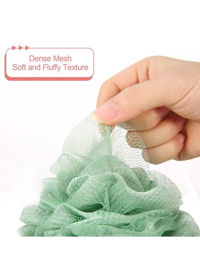 GoWorth Loofah Sponge Pack Of 4, Deep Cleansing Body Scrubber For Shower, Exfoliating Bath Sponge With Handle For Women And Men (001, 50G) - Image 3