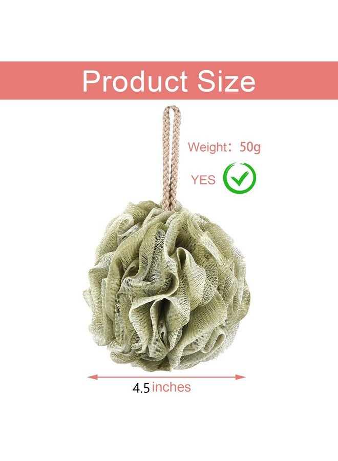 GoWorth Loofah Sponge Pack Of 4, Deep Cleansing Body Scrubber For Shower, Exfoliating Bath Sponge With Handle For Women And Men (001, 50G) - Image 2