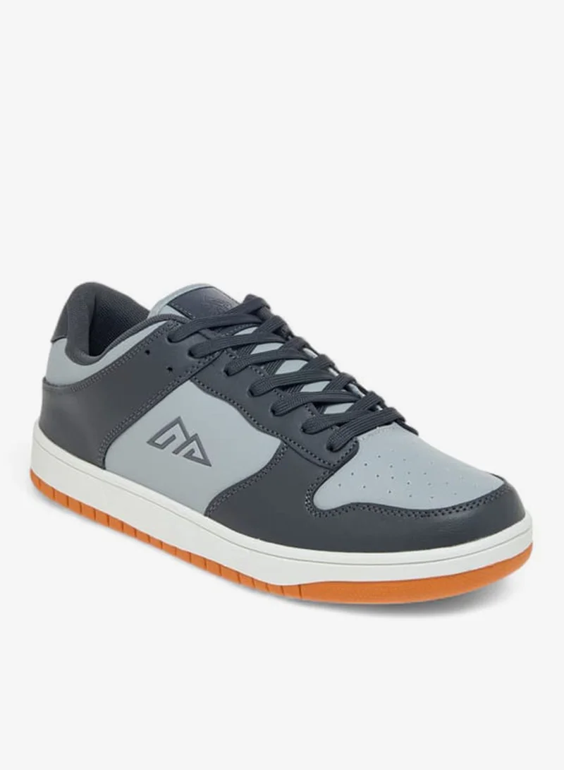 Oaklan by Shoexpress Men Logo Lace-Up Sneakers