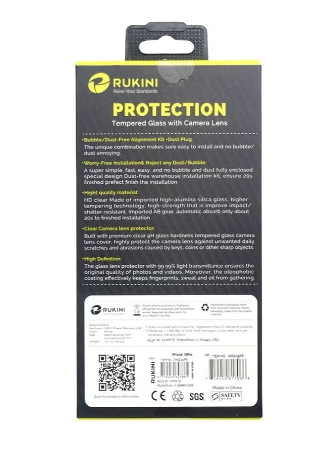 RUKINI iPhone 16 Pro Max Screen And Camera Protection Package - RKPC16PX  - Image 5