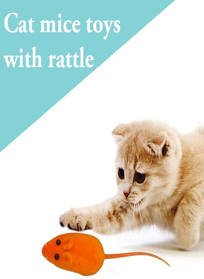 Mintique 6Pcs Squeaky Cat Toy Mouse Squeaking Sound Interactive Indoor Outdoor Fetching Catching Cat Kitten Playing Toy - Image 5