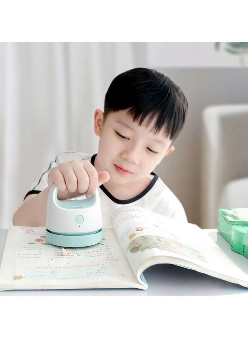 AROAQ Mini Desk Vacuum USB Charging with Vacuum Nozzle Cleaning Brush - Image 3