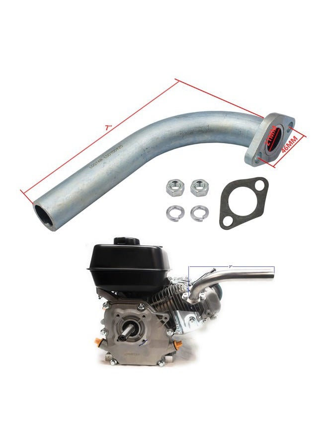 LOSTAR Exhaust Pipe Fits Predator 212cc Honda GX160 GX200 Go Kart & Mini Bikes - Image 1