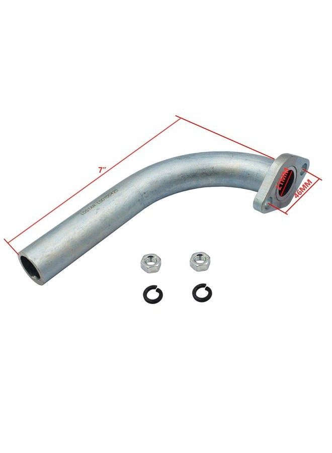 LOSTAR Exhaust Pipe Fits Predator 212cc Honda GX160 GX200 Go Kart & Mini Bikes - Image 3