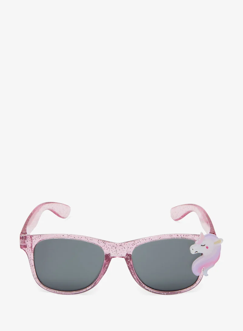 Redtag Girls Pink Aviator Shape Sunglasses