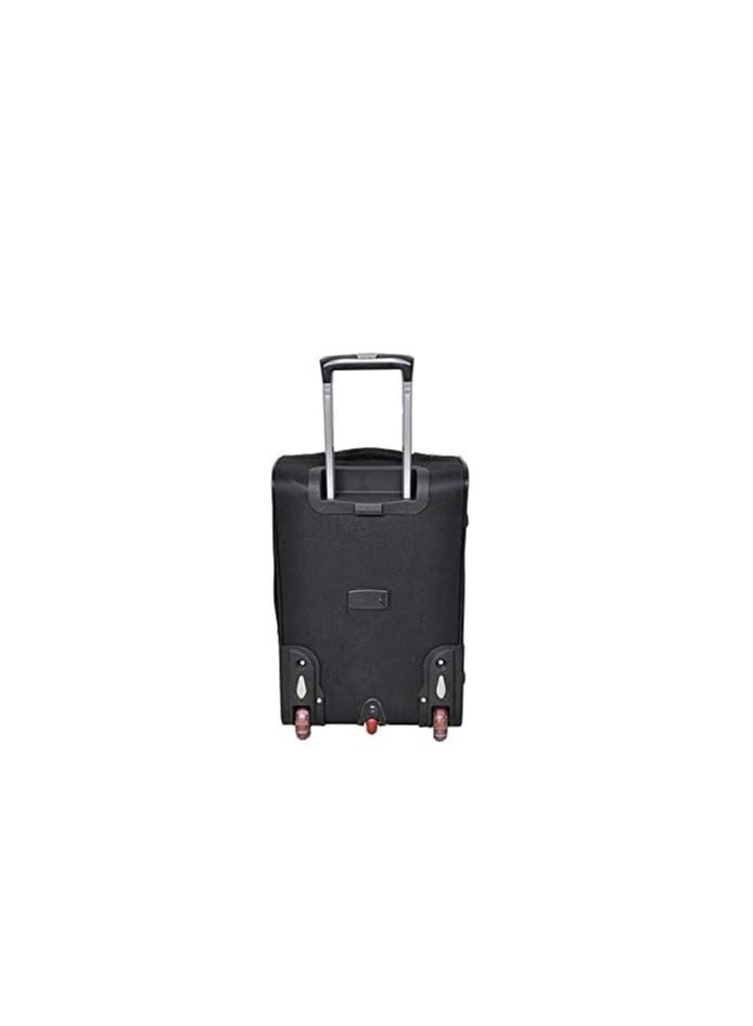 Wheeled Suitcase - 20 Inch, Black, Canvas - Image 3