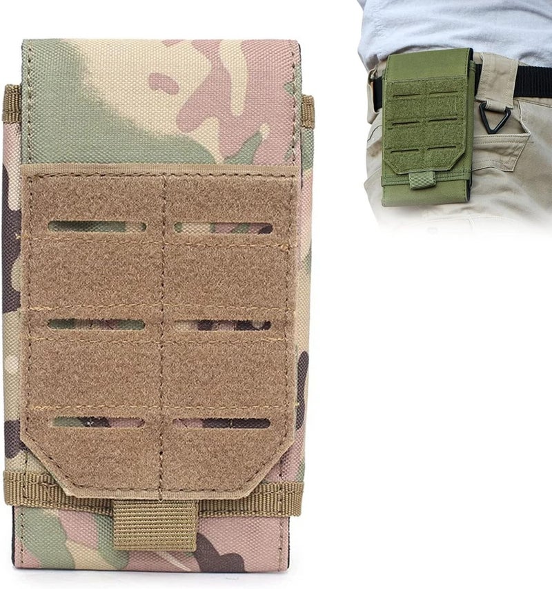 klarako Portable Nylon Phone Blet Bag - [2023 New] Outdoor Mobile Phone Pouch Accessory Pouch for Hunting Camping - Portable Men Waist Pack (Camouflage-B) - Image 1