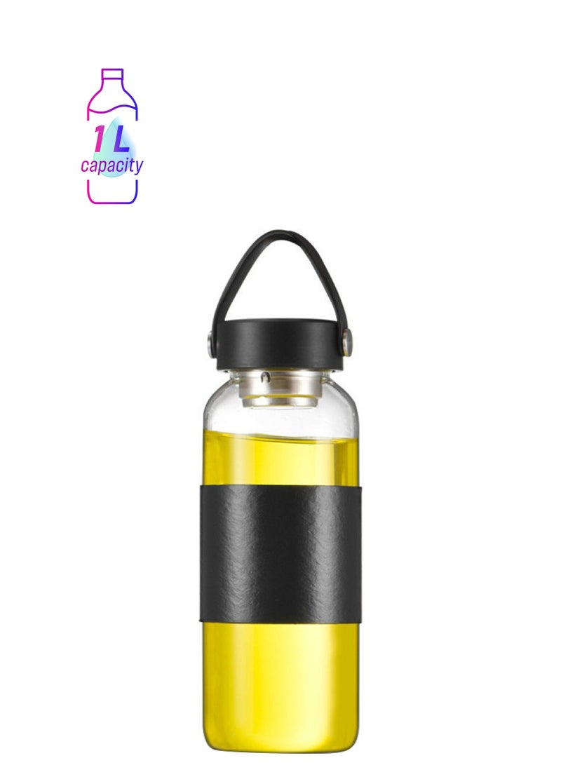 Stainless Steel Water Bottle Black 1000ml