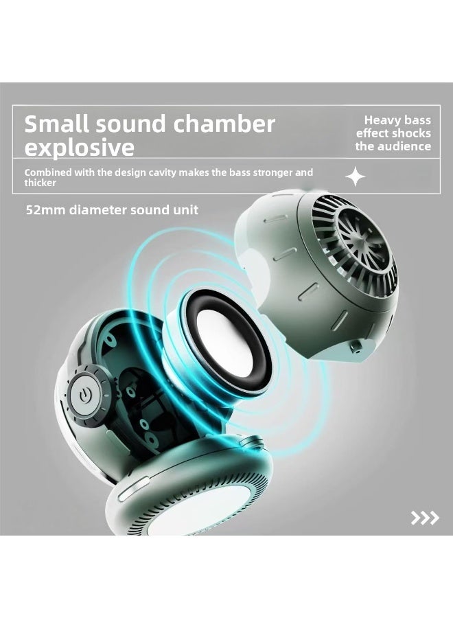 سماعة رائد فضاء بلوتوث - صوت لاسلكي مصغر - شحن عبر USB - صوت محمول للهواء الطلق - ديكور مكاتب - هدية شخصية - Image 4