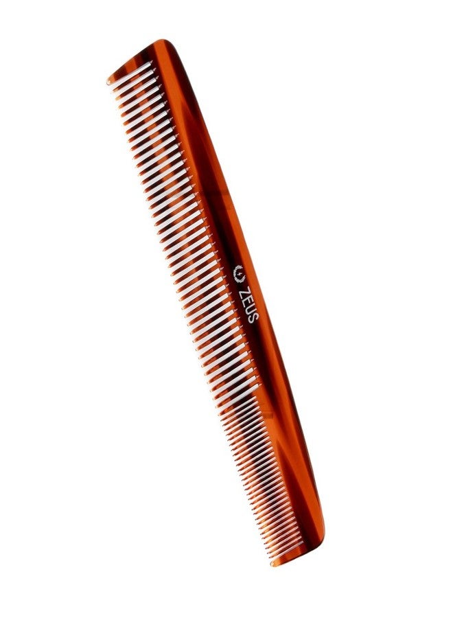 ZEUS Large 7.5” Beard & Mustache Comb, 2-in-1 Handmade Saw-Cut Mustache & Beard Comb (Traditional) C11 - Image 1