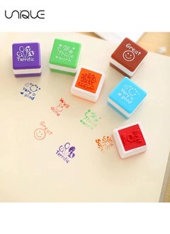 Unique 6 Pieces Square Teacher's Stamp, 6 Patterns of self Inking Stamp, Teaching Stamps for Grading Papers/assignments/Marks,Classroom use Stamp Teacher's Day Gift  - Image 4