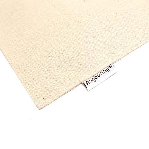 Augbunny 100% Cotton 8- by 10-Inch Muslin Bags with Drawstring, For Bulk Food Storage 12-Pack - Image 4