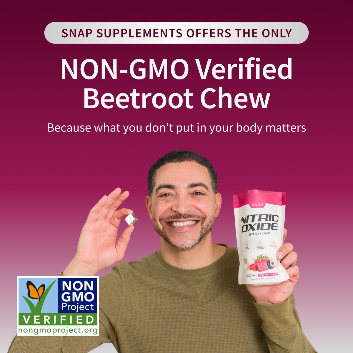 Snap Nitric Oxide Beetroot Soft Chews 60'S