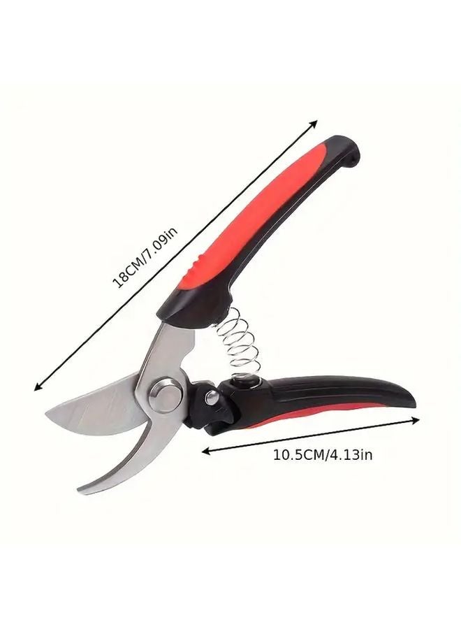 Reddish Black Garden Pruning Shears Durable Metal For Fruit Trees Thick Branches - Image 1