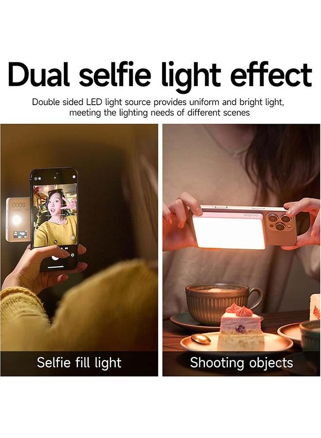 Godox Godox MA5R Magnetic Charging Selfie Light for Phones, Full Color Fill Light with 14 Fx Modes,CRI95+ RGB Video Light,CCT 1800K-10000K,Support APP/NFC, for TikTok/Vlog,/Zoom Calls,/Makeup(White)  - Image 2