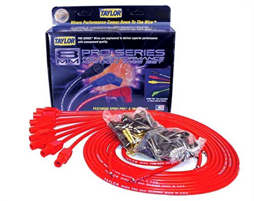 Taylor Cable 73255 Spiro-Pro Red Spark Plug Wire Set - Image 1