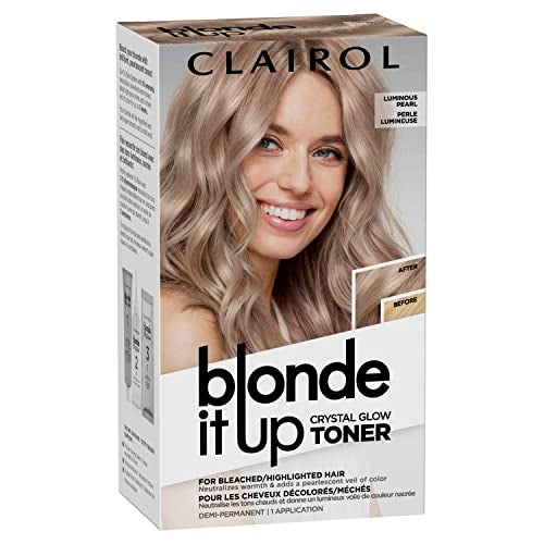 Clairol Blonde It Up Crystal Glow Toners DemiPermanent Hair Dye Luminous Pearl Hair Color Ammonia Free Add Pearlescent Tones to PreLightened Shades Neutralizes Warmth Pack of 1 - Image 1