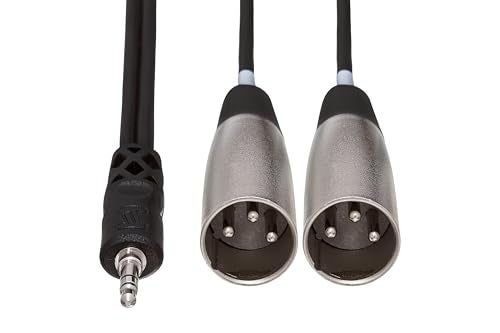 Hosa CYX403M Stereo Breakout 35 mm TRS to Dual XLR3M 98 Feet - Image 3