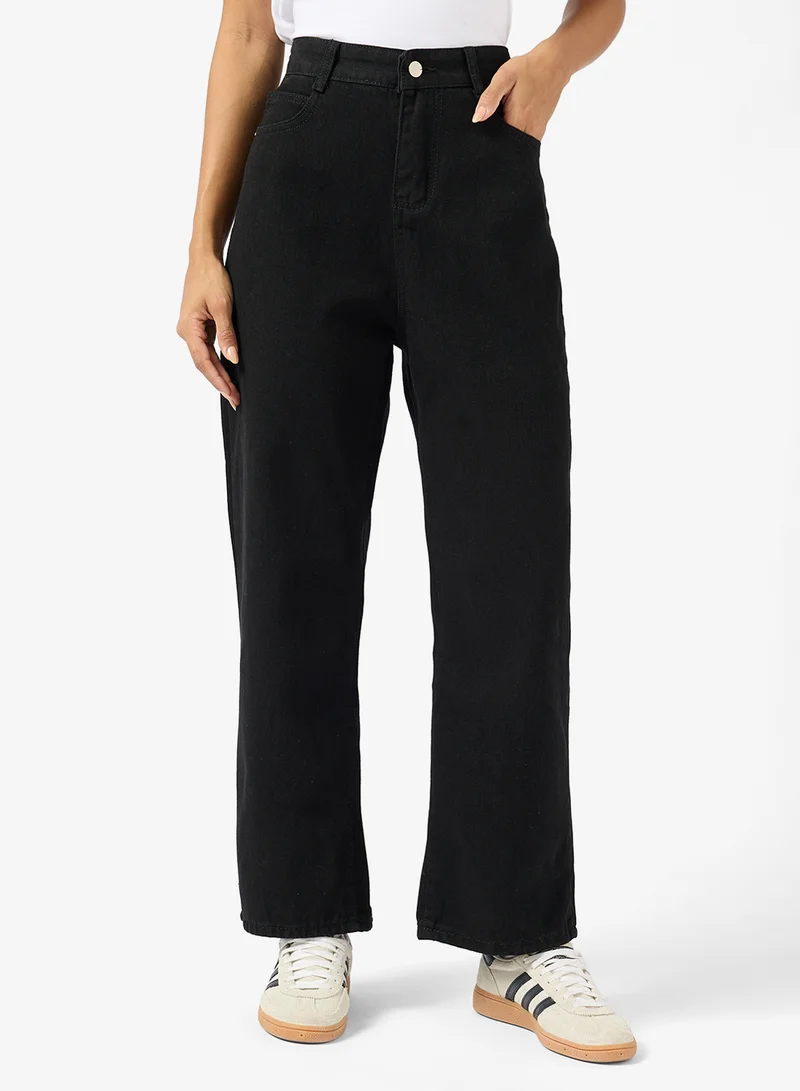 Ginger Low Waist Straight Fit Jeans
