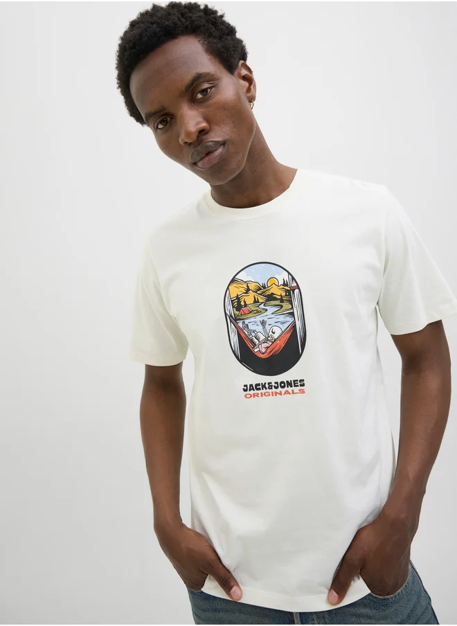 JACK & JONES Jorskull Coast Short Sleeve Crew Neck T-Shirt
