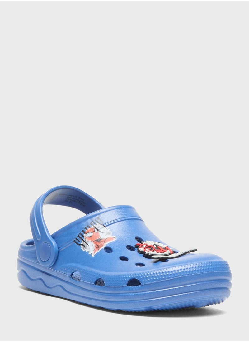 MARVEL - Kids Spyder Printed Clogs - Image 1