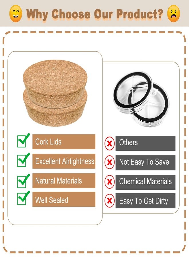 GeryVtee 4 PCS Large Cork Bottle Stoppers 4.72x 4.13x 1.18 Inch Tapered Plugs Cork Canning Jar Lids Replacement Corks for Wines, Decorative Bottles, Jars, Arts, DIY Crafts - Image 4