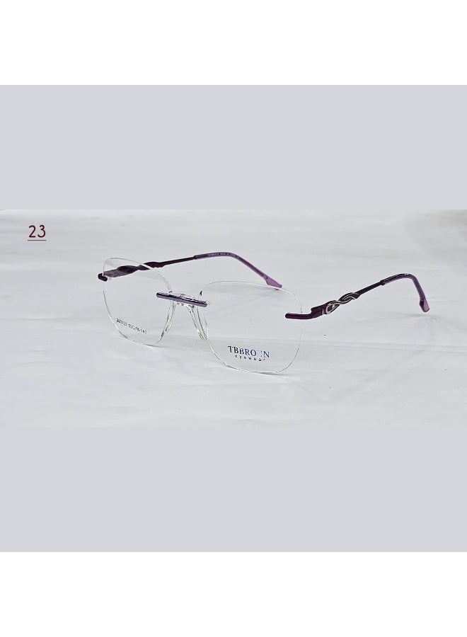 Women's Rimless Prescription Eyeglasses with a Modern Elegant Design