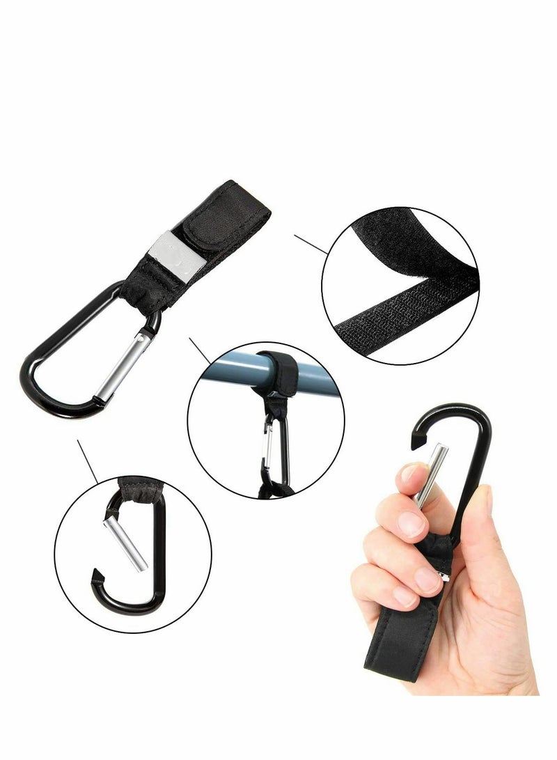SOLARAE Buggy Grippers & Pram Clips Set 6 Stoller Clips & 2 Hooks Pram Muslin Blanket Clamps Stroller Pegs to Hook Toys Cover Toys Buggy Clips Stroller Pegs Clips - Image 2