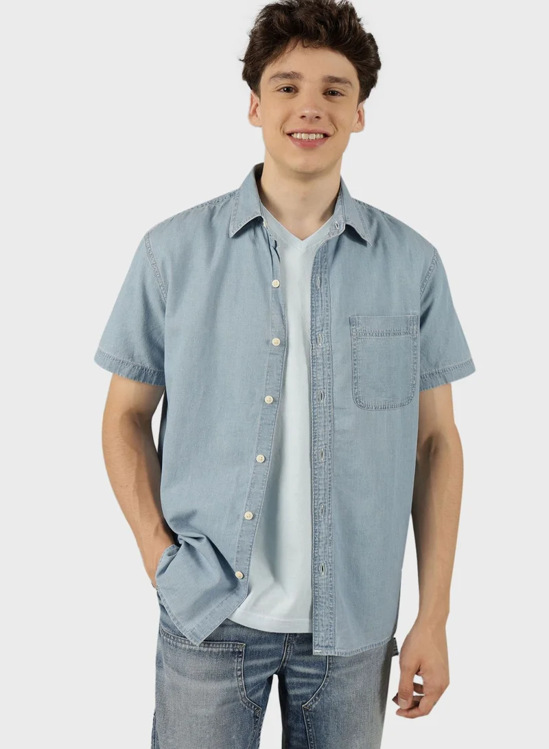 American Eagle Button Down Regular Fit Shirt