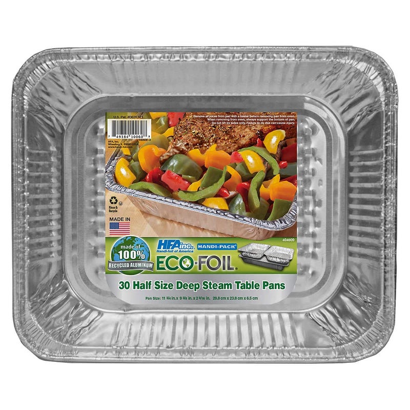 HFA 404609 Half Size Deep Table Steam Pan, Metallic - Image 4