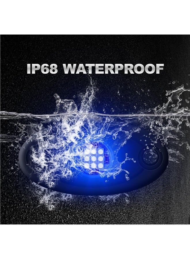LY8 LY8 4Pods Blue Rock Lights LED Neon Underglow Light for Car Truck ATV UTV SUV Jeep Offroad Boat Underbody Glow Trail  - Image 3