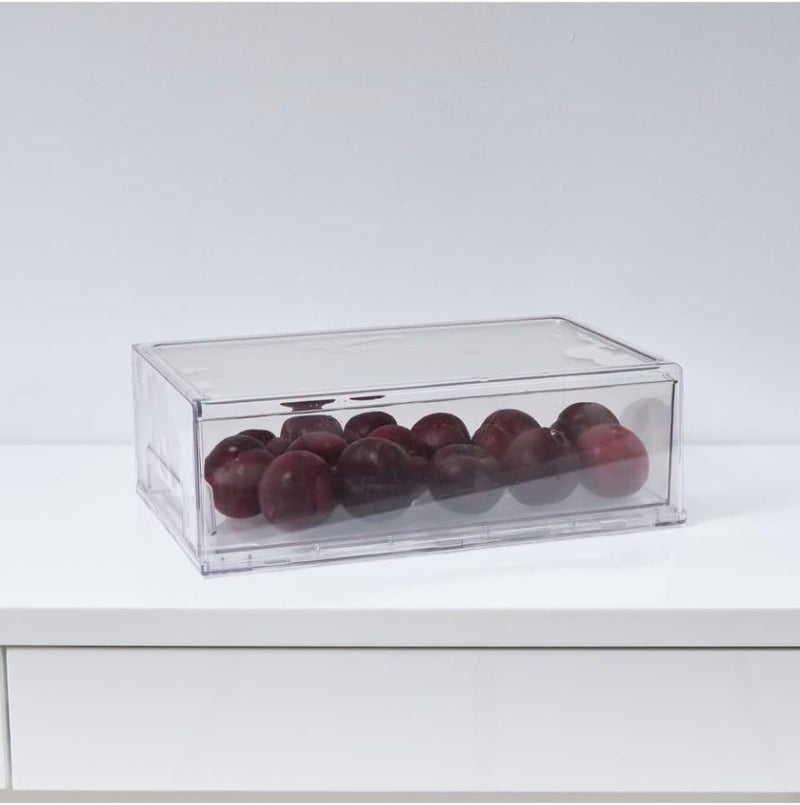 Homesmiths Stackable Storage Drawer Clear 33.7 x 21 x 11 cm - Image 4
