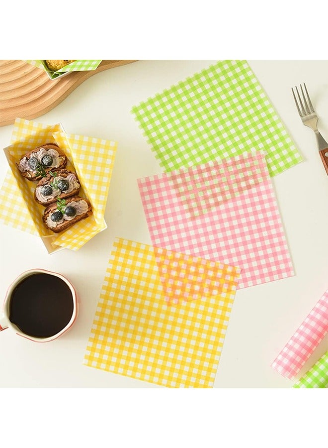 100-Piece Bread Sandwich Burger Fries Food Grade Oil Proof Paper, Wrapping Baking Tools, Cake Packaging Paper 18x18cm - Image 5